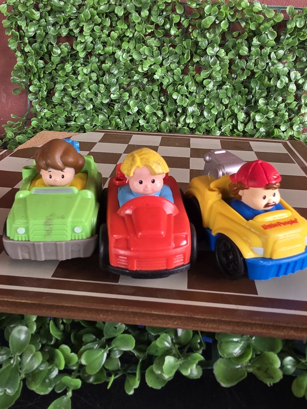 Fisher-Price Little People Wheelies Tow Trucks & Cars Set of 3